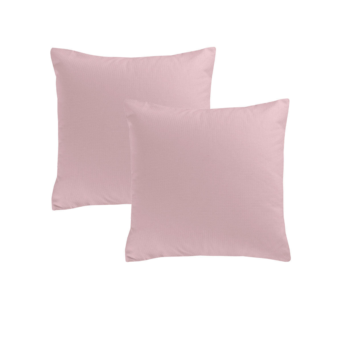 Blush | Waffle European Pillowcases | Pair